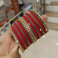 Pooja Bangles Gold Plated Kundan Bangle Set