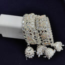 Pooja Bangles Silver Plated Mirror  Bangle Set