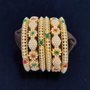 Pooja Bangles Gold Plated Pearls Bangles Set