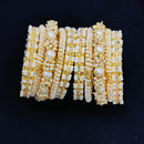 Pooja Bangles Gold Plated Pearls Bangle Set
