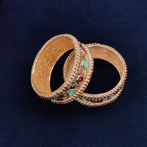 Pooja Bangles Rose Gold Plated Bangles Set