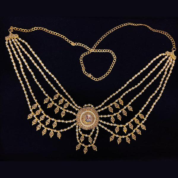 Pooja Bangles Gold Plated Austrian Stone Kamarband