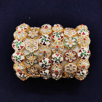 Pooja Bangles Gold Plated Meenakari Bangle Set