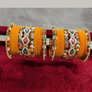 Pooja Bangles Gold Plated Kundan Stone And Velvet Bangles Set