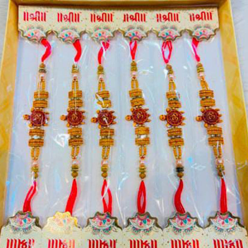 Pooja Bangles Rakhi Combo