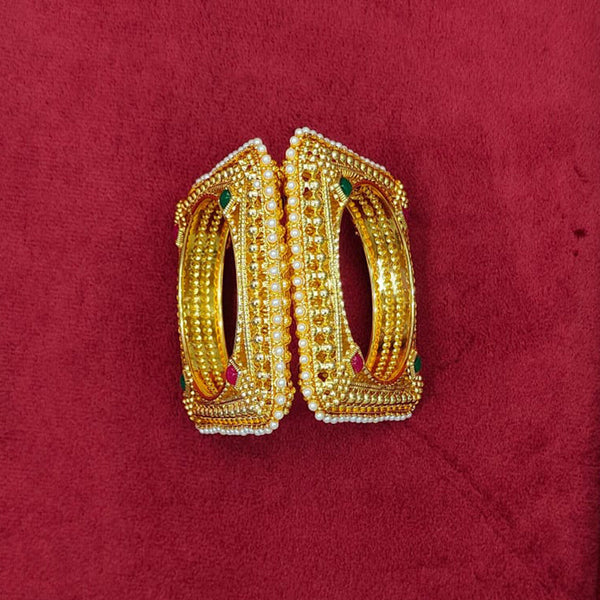 Pooja Bangles Gold Plated Bangle Set