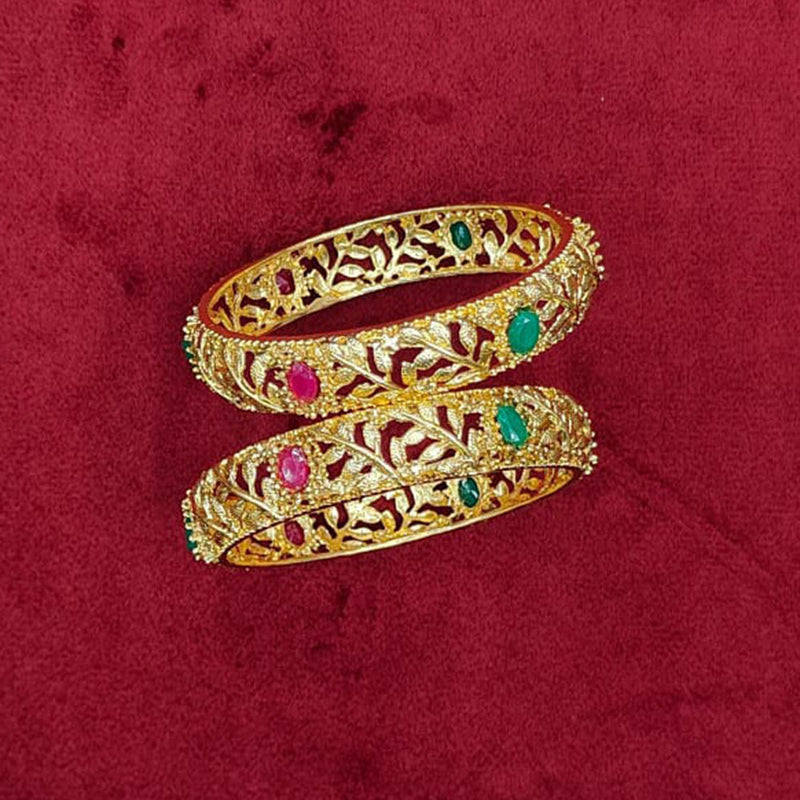 Pooja Bangles Gold Plated Bangle Set