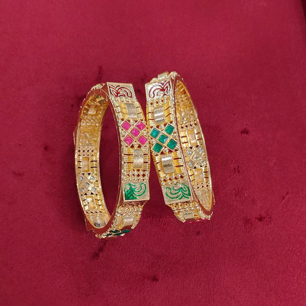 Pooja Bangles Gold Plated Bangle Set