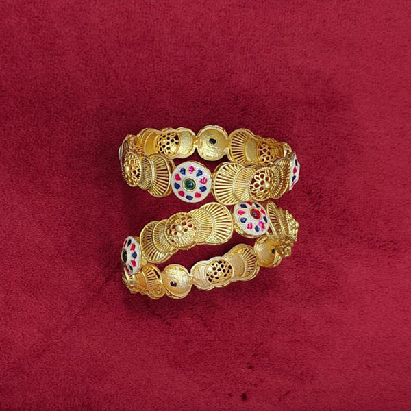 Pooja Bangles Gold Plated Bangle Set