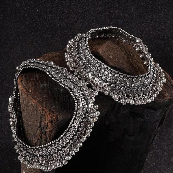 Pooja Bangles Oxidised Plated Payal