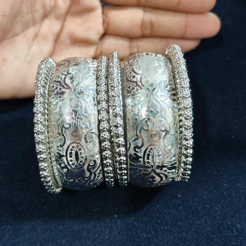 Pooja Bangles Oxidised Plated Bangles Set