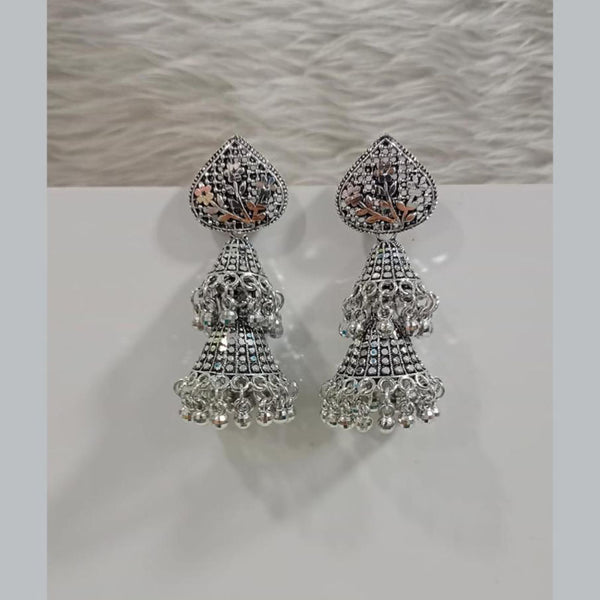 Pooja Bangles Oxidised Plated Dangler Earrings