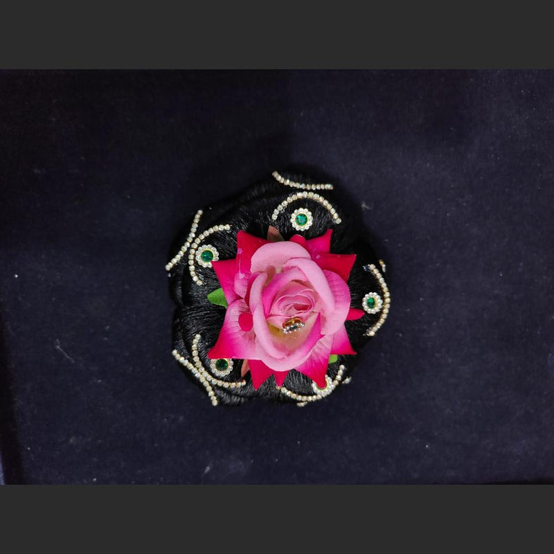 Pooja Bangles Hair Floral Brooch