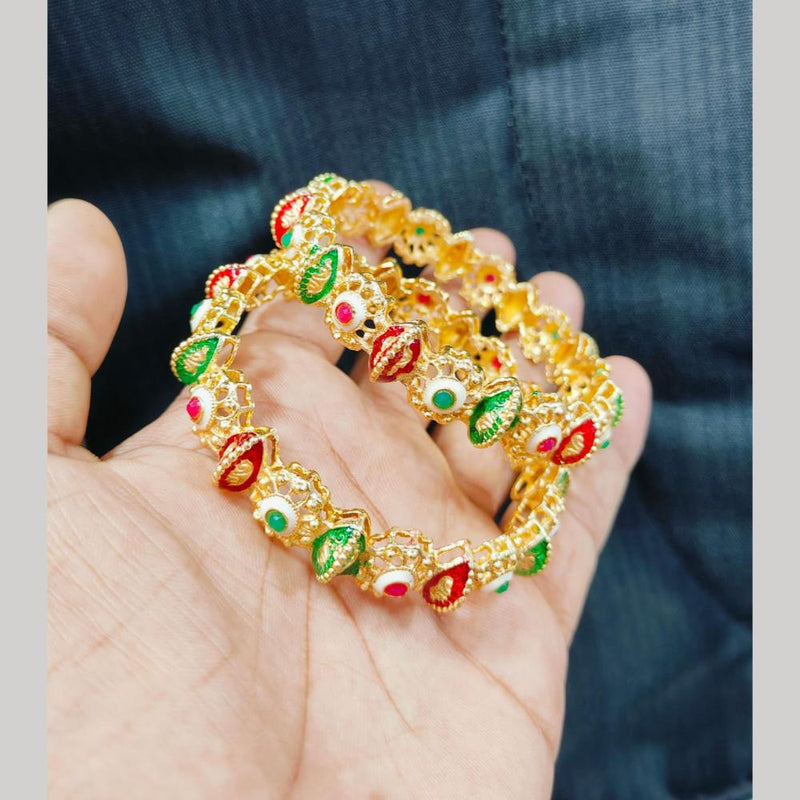 Pooja Bangles Gold Plated Bangles Set