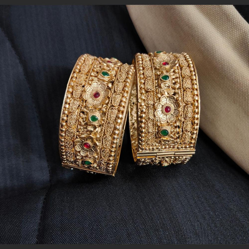 Pooja Bangles Gold Plated  Bangle Set