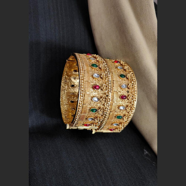 Pooja Bangles Gold Plated Bangle Set