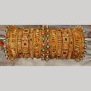 Pooja Bangles Pota Stone Meenakari Bangles