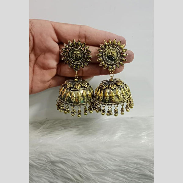 Pooja Bangles Gold Plated Jhumki Earrings