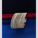 Pooja Bangles Gold Plated Pearls bangle Set