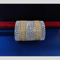 Pooja Bangles  Austrian Stone And  Pearls Bangle  Set