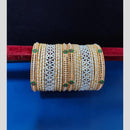 Pooja Bangles  Austrian Stone And  Pearls Bangle  Set