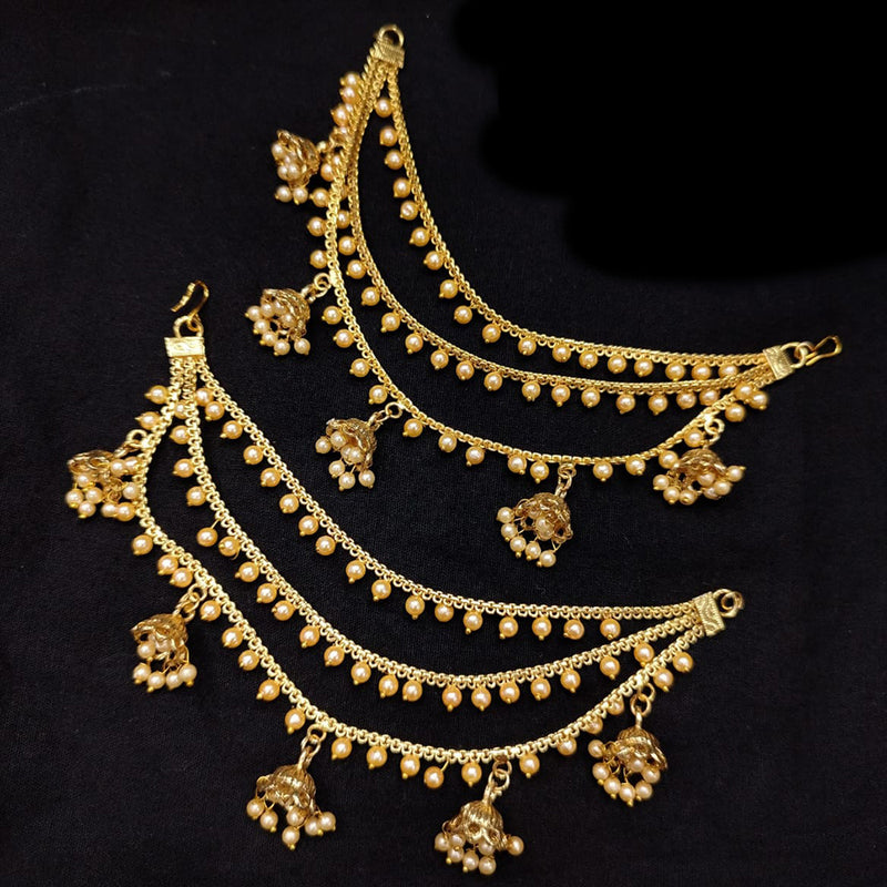 Pooja Bangles Gold Plated Pearl kanchain