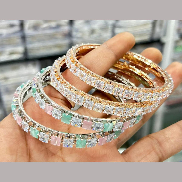 Pooja Bangles Crystal Stone Bangles Set