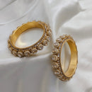 Pooja Bangles Gold Plated Pearls Bangles Set