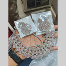 Pooja Bangles Silver Plated Austrian Stone Necklace Set