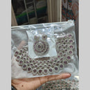 Pooja Bangles Silver Plated Austrian Stone Necklace Set