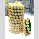 Pooja Bangles Gold Plated Dazzling Austrian Stone Bangles Set