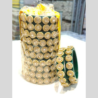 Pooja Bangles Gold Plated Dazzling Austrian Stone Bangles Set