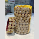 Pooja Bangles Gold Plated Dazzling Austrian Stone Bangles Set