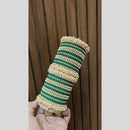 Pooja Bangles Delicate Gold Plated Pearl Work Bangles Set
