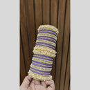 Pooja Bangles Delicate Gold Plated Pearl Work Bangles Set