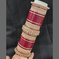 Pooja Bangles Gold Plated Bridal Bangle Set
