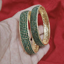 Pooja Bangles Gold Plated Austrian Stone Bangles Set