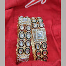 Pooja Bangles Gold Plated Kundan Stone Meenakari Bangles Set