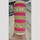 Pooja Bangles Gold Plated Kundan And Austrian Bangles Set