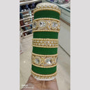 Pooja Bangles Gold Plated Kundan And Austrian Bangles Set