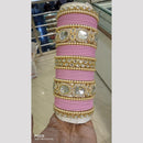 Pooja Bangles Gold Plated Kundan And Austrian Bangles Set