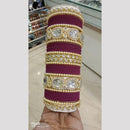 Pooja Bangles Gold Plated Kundan And Austrian Bangles Set