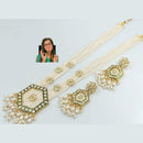 Pooja Bangles Pota Stone & Pearl Long Necklace Set