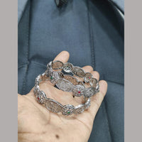 Pooja Bangles Oxidized Sterling Look Tribal Ethnic Bangle Set