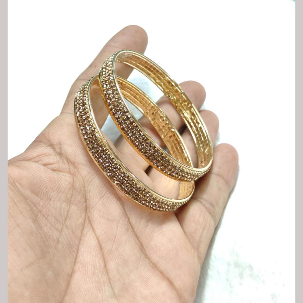 Pooja Bangles Elegant Sparkling Austrian Stone Bangles Set