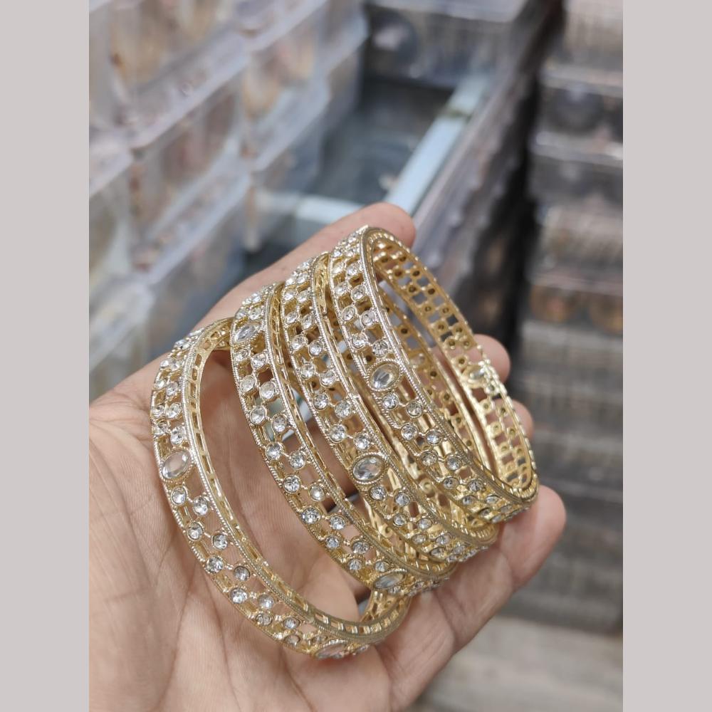 Pooja Bangles Elegant Sparkling Austrian Stone Bangles Set