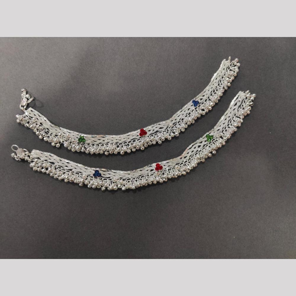 Pooja Bangles Ethnic Traditional Silver Plated Payal