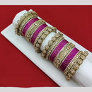 Pooja Bangles Ethnic Austrian Stone And Pearl Bangles Set