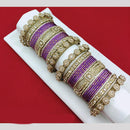 Pooja Bangles Ethnic Austrian Stone And Pearl Bangles Set