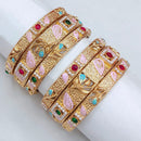 Pooja Bangles Heritage Glam Pota Stone Bangles Set